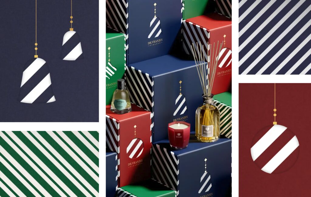 Rosso Nobile 250 ml и свеча 80 g - рождественский набор