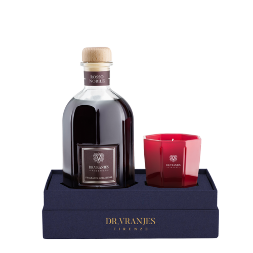 Rosso Nobile — Подарочное издание 250 ml и свеча 80 g — подарочные наборы